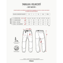 Kalhoty FAT MOTH unisex U50/U02 tm. zelená
