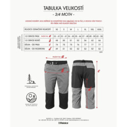 Kalhoty 3/4 MOTH unisex 205/246 zelená
